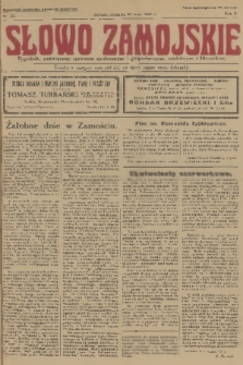 Słowo Zamojskie : tygodnik, poświęcony sprawom społecznym i gospodarczym, naukowym i literackim. R.2, 1930, nr 21