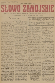 Słowo Zamojskie : tygodnik, poświęcony sprawom społecznym i gospodarczym, naukowym i literackim. R.2, 1930, nr 50
