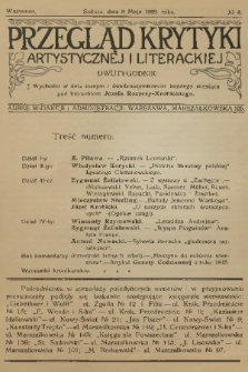 Przegląd Krytyki Artystycznej i Literackiej. [R.1], 1909, № 8