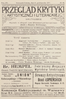 Przegląd Krytyki Artystycznej i Literackiej. R.3, 1911, № 47