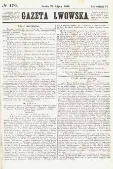 Gazeta Lwowska. 1864, nr 170