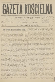 Gazeta Kościelna : pismo poświęcone sprawom kościelnym i społecznym : organ duchowieństwa. R.1, 1893, nr 5