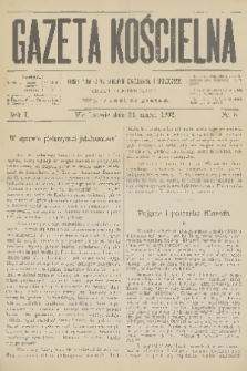 Gazeta Kościelna : pismo poświęcone sprawom kościelnym i społecznym : organ duchowieństwa. R.1, 1893, nr 8