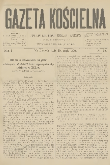 Gazeta Kościelna : pismo poświęcone sprawom kościelnym i społecznym : organ duchowieństwa. R.1, 1893, nr 16