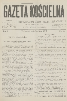 Gazeta Kościelna : pismo poświęcone sprawom kościelnym i społecznym : organ duchowieństwa. R.1, 1893, nr 25