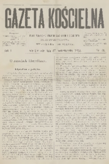 Gazeta Kościelna : pismo poświęcone sprawom kościelnym i społecznym : organ duchowieństwa. R.1, 1893, nr 39