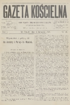 Gazeta Kościelna : pismo poświęcone sprawom kościelnym i społecznym : organ duchowieństwa. R.1, 1893, nr 40