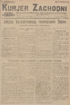 Kurjer Zachodni Iskra : dziennik polityczny, gospodarczy i literacki. R.17, 1926, nr 224