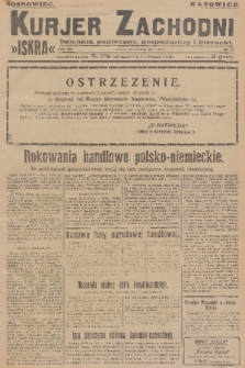 Kurjer Zachodni Iskra : dziennik polityczny, gospodarczy i literacki. R.17, 1926, nr 254