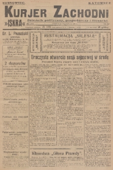 Kurjer Zachodni Iskra : dziennik polityczny, gospodarczy i literacki. R.17, 1926, nr 256