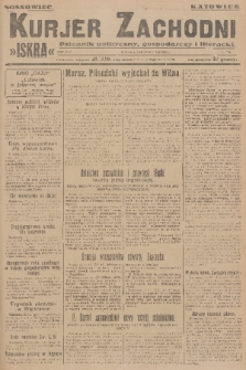 Kurjer Zachodni Iskra : dziennik polityczny, gospodarczy i literacki. R.17, 1926, nr 280