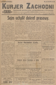Kurjer Zachodni Iskra : dziennik polityczny, gospodarczy i literacki. R.17, 1926, nr 295