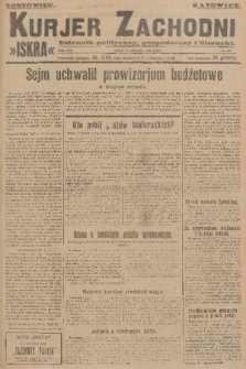 Kurjer Zachodni Iskra : dziennik polityczny, gospodarczy i literacki. R.17, 1926, nr 299
