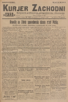 Kurjer Zachodni Iskra : dziennik polityczny, gospodarczy i literacki. R.17, 1926, nr 306
