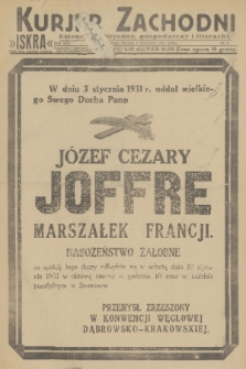 Kurjer Zachodni Iskra : dziennik polityczny, gospodarczy i literacki. R.22, 1931, nr 6