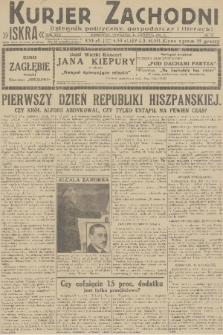 Kurjer Zachodni Iskra : dziennik polityczny, gospodarczy i literacki. R.22, 1931, nr 87