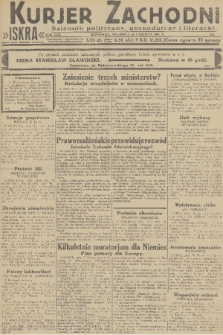 Kurjer Zachodni Iskra : dziennik polityczny, gospodarczy i literacki. R.22, 1931, nr 141