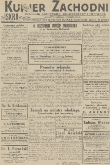 Kurjer Zachodni Iskra : dziennik polityczny, gospodarczy i literacki. R.22, 1931, nr 205