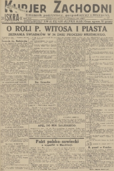 Kurjer Zachodni Iskra : dziennik polityczny, gospodarczy i literacki. R.22, 1931, nr 273