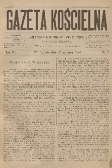 Gazeta Kościelna : pismo poświęcone sprawom kościelnym i społecznym : organ duchowieństwa. R.4, 1896, nr 3