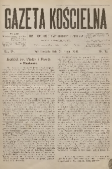 Gazeta Kościelna : pismo poświęcone sprawom kościelnym i społecznym : organ duchowieństwa. R.4, 1896, nr 20