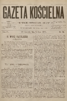 Gazeta Kościelna : pismo poświęcone sprawom kościelnym i społecznym : organ duchowieństwa. R.4, 1896, nr 26
