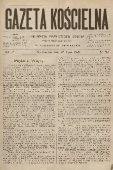 Gazeta Kościelna : pismo poświęcone sprawom kościelnym i społecznym : organ duchowieństwa. R.4, 1896, nr 29