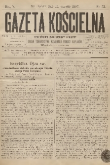 Gazeta Kościelna : pismo poświęcone sprawom kościelnym i społecznym : organ Towarzystwa Wzajemnej Pomocy Kapłanów. R.5, 1897, nr 32