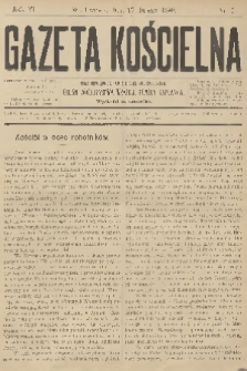 Gazeta Kościelna : pismo poświęcone sprawom kościelnym i społecznym : organ Towarzystwa Wzajemnej Pomocy Kapłanów. R.5, 1898, nr 7