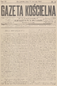 Gazeta Kościelna : pismo poświęcone sprawom kościelnym i społecznym : organ Towarzystwa Wzajem. Pomocy Kapłanów. R.11, 1903, nr 33