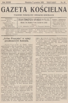 Gazeta Kościelna : tygodnik poświęcony sprawom kościelnym : organ stowarzyszeń kapłańskich w Polsce. R.33, 1926, nr 49