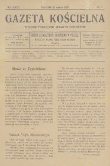 Gazeta Kościelna : tygodnik poświęcony sprawom kościelnym : organ stowarzyszeń kapłańskich w Polsce. R.32, 1925, nr 7