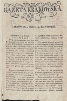 Gazeta Krakowska. 1815 , nr 1