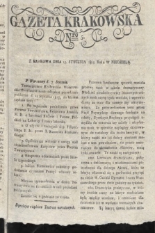 Gazeta Krakowska. 1815 , nr 5