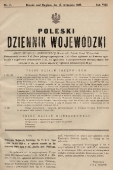 Poleski Dziennik Wojewódzki. 1928, nr 11