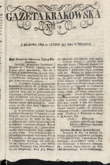 Gazeta Krakowska. 1815 , nr 13