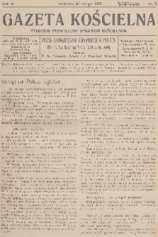 Gazeta Kościelna : tygodnik poświęcony sprawom kościelnym : organ stowarzyszeń kapłańskich w Polsce. R.40, 1933, nr 9