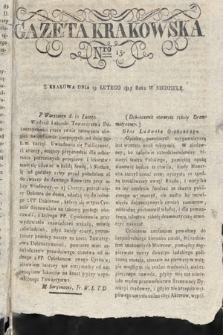 Gazeta Krakowska. 1815 , nr 15