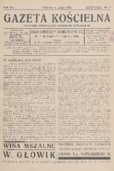 Gazeta Kościelna : tygodnik poświęcony sprawom kościelnym : organ stowarzyszeń kapłańskich w Polsce. R.41, 1934, nr 5