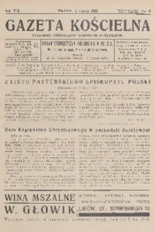 Gazeta Kościelna : tygodnik poświęcony sprawom kościelnym : organ stowarzyszeń kapłańskich w Polsce. R.41, 1934, nr 9