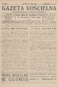 Gazeta Kościelna : tygodnik poświęcony sprawom kościelnym : organ stowarzyszeń kapłańskich w Polsce. R.41, 1934, nr 21