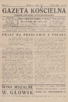 Gazeta Kościelna : tygodnik poświęcony sprawom kościelnym : organ stowarzyszeń kapłańskich w Polsce. R.41, 1934, nr 26