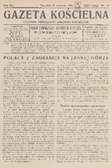 Gazeta Kościelna : tygodnik poświęcony sprawom kościelnym : organ stowarzyszeń kapłańskich w Polsce. R.41, 1934, nr 34