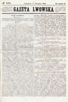 Gazeta Lwowska. 1864, nr 188