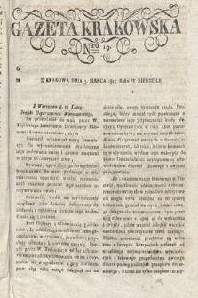 Gazeta Krakowska. 1815 , nr 19