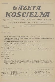 Gazeta Kościelna : tygodnik stowarzyszeń kapłańskich w Polsce. R.43, 1936, nr 2