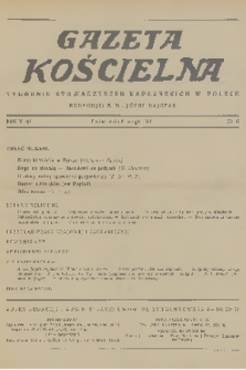 Gazeta Kościelna : tygodnik stowarzyszeń kapłańskich w Polsce. R.43, 1936, nr 6