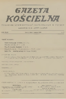 Gazeta Kościelna : tygodnik stowarzyszeń kapłańskich w Polsce. R.43, 1936, nr 9