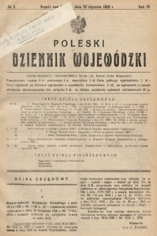 Poleski Dziennik Wojewódzki. 1929, nr 2