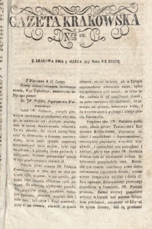 Gazeta Krakowska. 1815 , nr 20